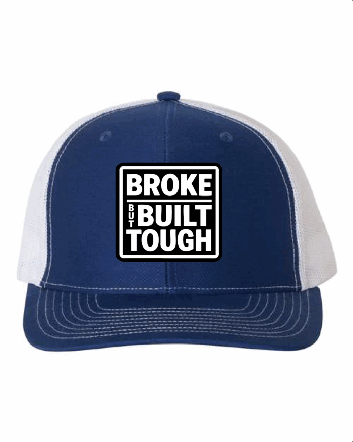 Broke Foam Trucker Hat Blue/White