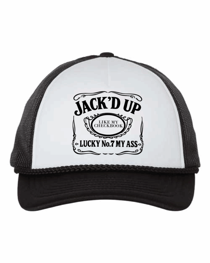 Jack'd Up Foam Trucker Hat Blk/White