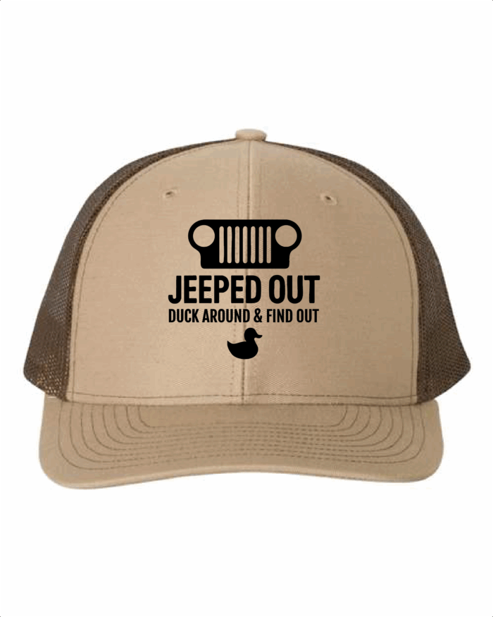 Jeeped Structured Trucker Hat Brown/Blk