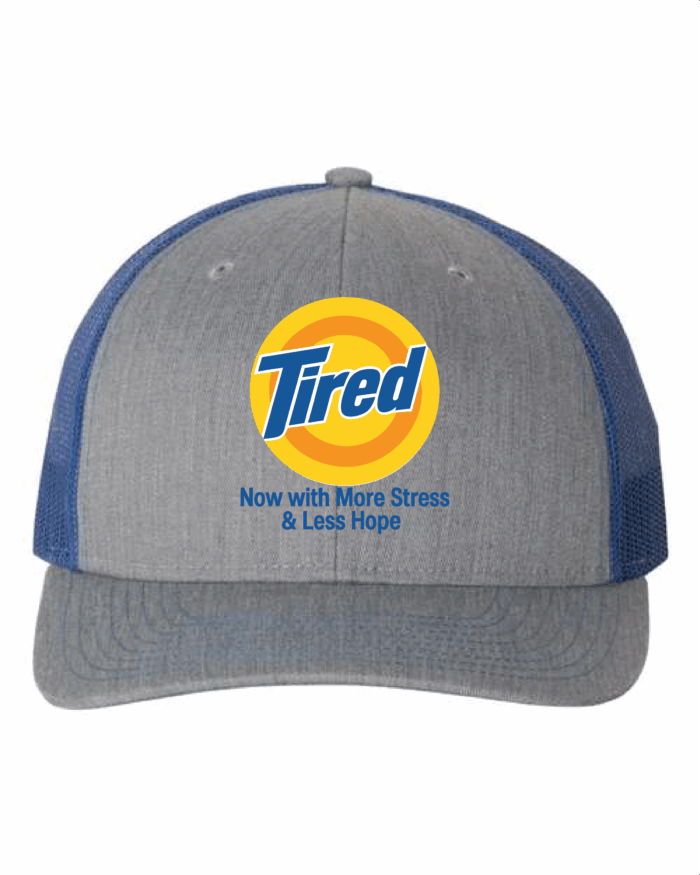 Tired Structured Trucker Hat Grey/Navy