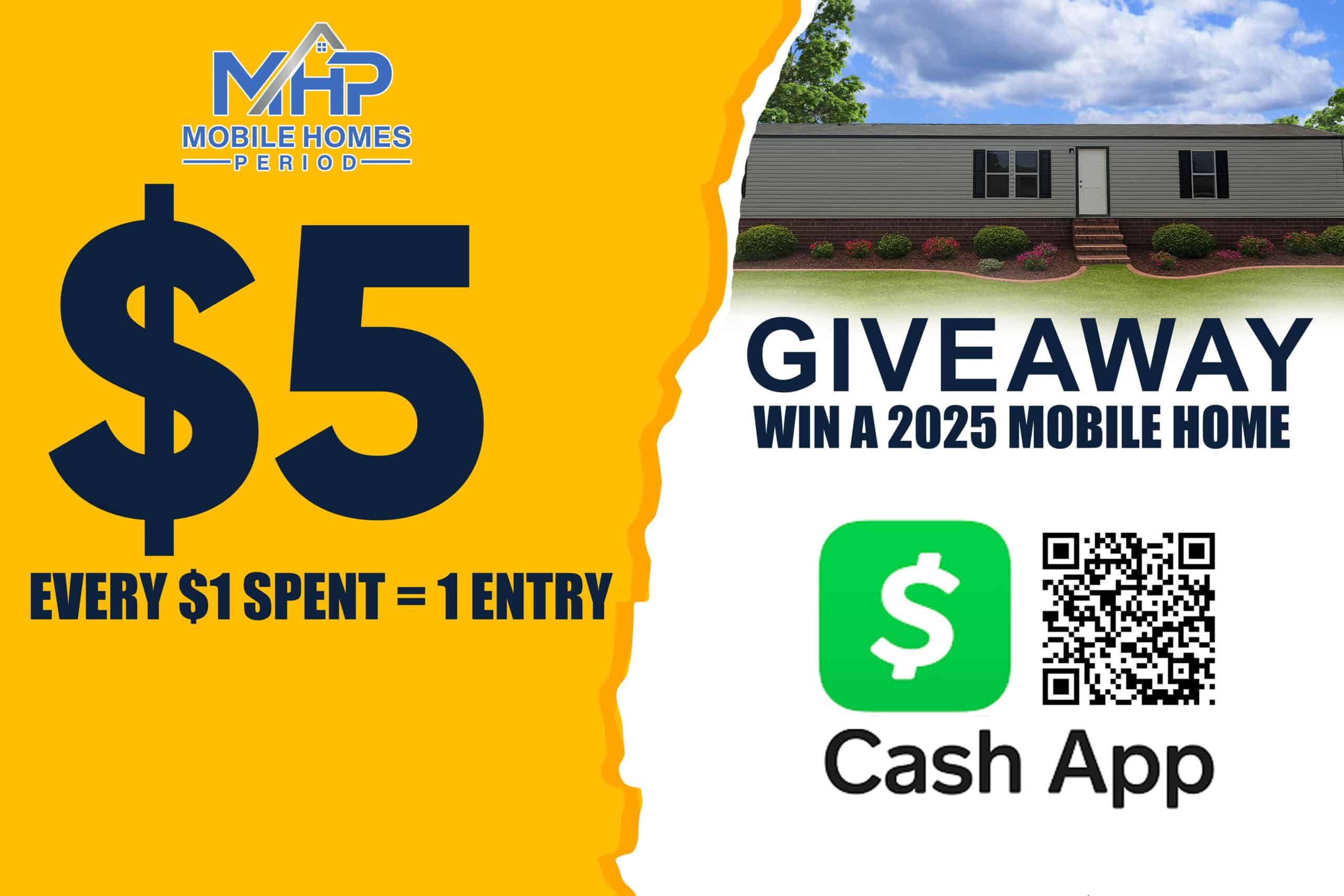 cash app five dollar enter to win a mobile home cash app five dollar enter to win a mobile home